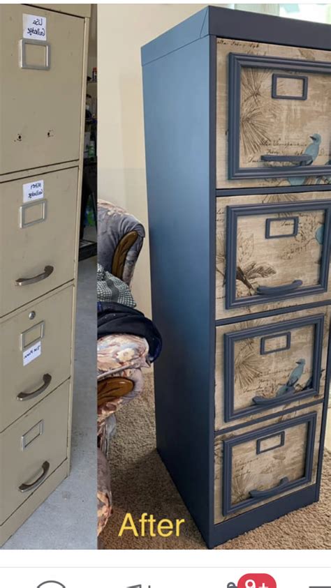 repurposed old filing cabinet ideas